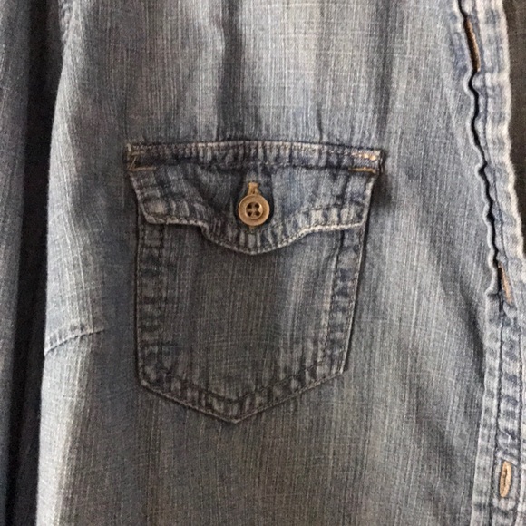 Denim Button Down Shirt - Picture 2 of 5